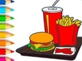 Igra Pobarvanka: Hamburger  spletu