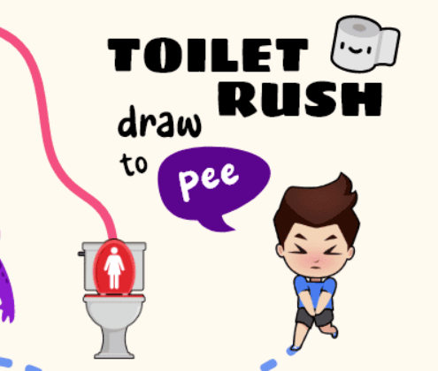 Igra WC hitenje: Draw To Pee  spletu