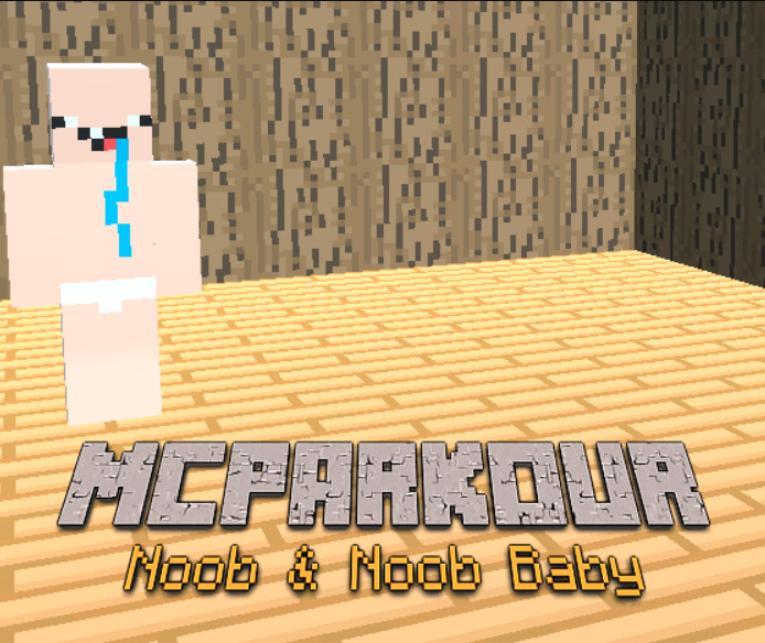 Igra MCParcour Noob & Noob Baby  spletu