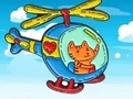 Igra Pobarvanka: Cat Driving Helicopter  spletu