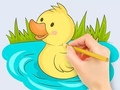 Igra Pobarvanka: Baby Duck Swim  spletu