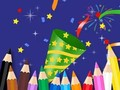 Igra Pobarvanka: Srečno novo leto  spletu