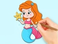 Igra Pobarvanka: čudovita princesa sirene  spletu