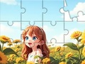 Igra Sestavljanka: Sunflower Girl  spletu