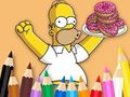 Igra Pobarvanka: Simpsonov krof  spletu