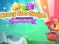 Igra Uganka Crazy Zoo Swipe Match 3 Puzzle  spletu