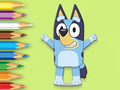 Igra Pobarvanka: Happy Bluey  spletu