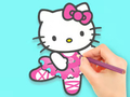 Igra Pobarvanka: Hello Kitty pleše  spletu