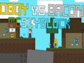 Igra Obby proti Baconu: MCSkyblock  spletu