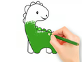 Igra Pobarvanka: ljubek otroški dinozaver  spletu