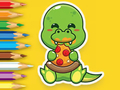 Igra Pobarvanka: Lačni dinozavri  spletu