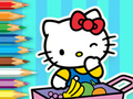 Igra Pobarvanka: Hello Kitty Market  spletu