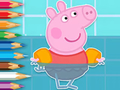 Igra Pobarvanka: Peppa plava  spletu