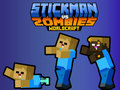 Igra Stickman proti zombijem WorldCraft  spletu