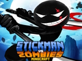 Igra Stickman proti Zombies Minecraft  spletu