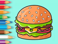 Igra Pobarvanka: Slasten hamburger  spletu