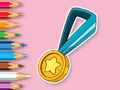 Igra Pobarvanka: medalja  spletu