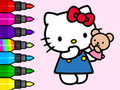 Igra Pobarvanka: Medvedek Hello Kitty  spletu