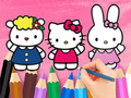 Igra Pobarvanka: Hello Kitty s prijatelji  spletu