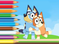 Igra Pobarvanka: Bluey And Bingo Holiday  spletu