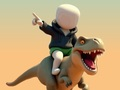Igra Stickman. Arena dinozavrov  spletu