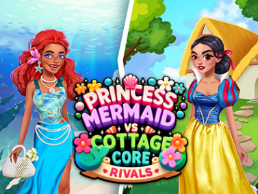 Igra Princess Cottage Core proti Mermaid Core Rivals  spletu