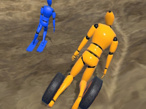 Igra Ragdoll Racing: Ekstremni spust  spletu