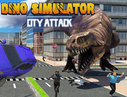 Igra Dino Simulator City Attack spletu