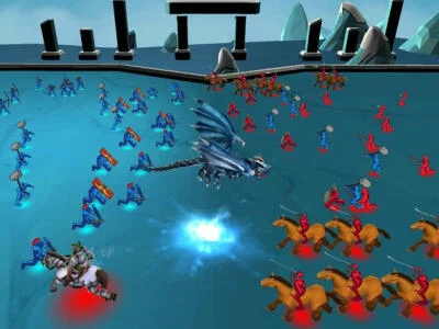 Igra Battle Simulator - peskovnik  spletu
