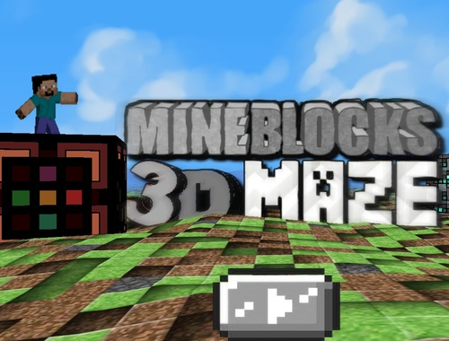Igra MineBlocks 3D labirint  spletu