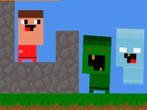 Igra Nubiki gradijo obrambo proti zombijem  spletu
