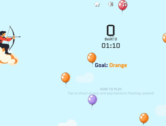 Igra Izziv Balloon Archer  spletu