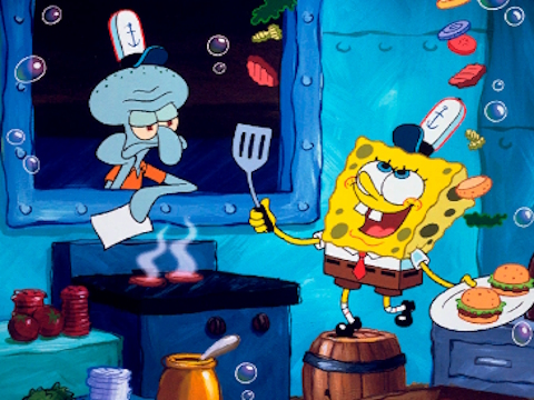 Igra SpongeBob Poišči razlike  spletu