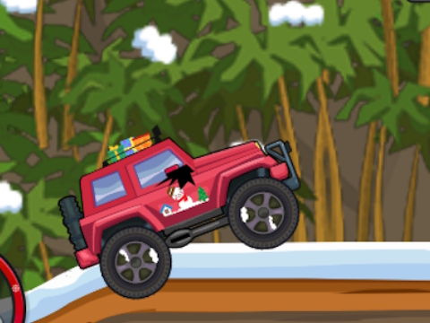 Igra Hill Climb Racing: božična preobrazba tovornjaka  spletu