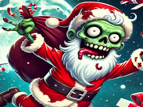 Igra Božična igra Flappy Zombie Santa  spletu