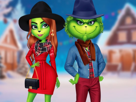 Igra Počitniško oblačenje para Grinch  spletu