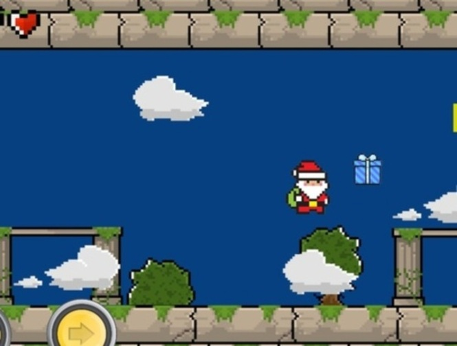 Igra Retro Božiček  spletu