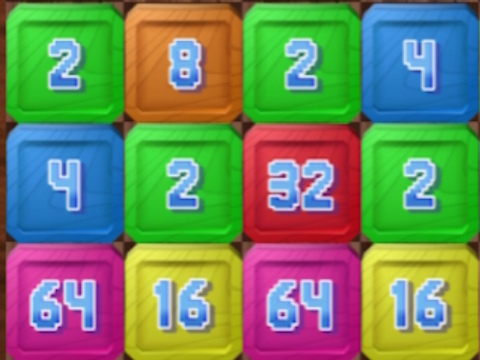 Igra 2048: Leseni blok  spletu