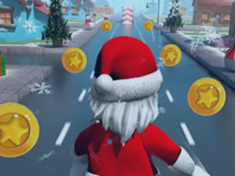 Igra Božiček Roblox teče  spletu