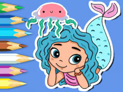 Igra Pobarvanka: Meduza sirena  spletu