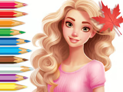 Igra Pobarvanka: Barbie jesenska pravljica  spletu
