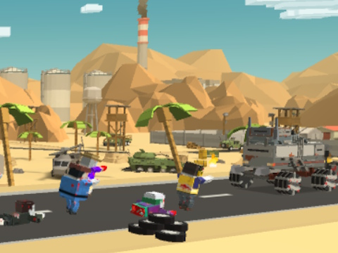 Igra Zombie derby pixel Survival spletu