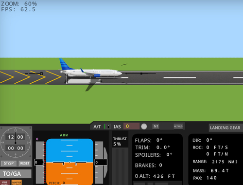 Igra Simulator letenja 737-800  spletu