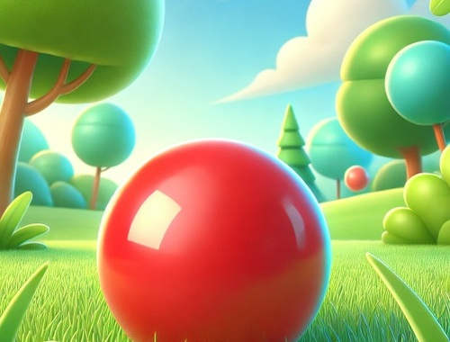 Igra Rdeča kroglica 3D spletu