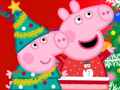 Igra Sestavljanke: božična priprava Peppa Pig spletu
