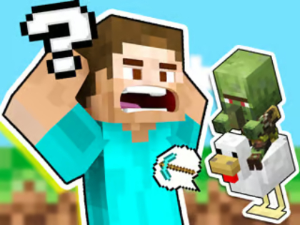 Igra Otroški kviz: Ugani Minecraft glas  spletu