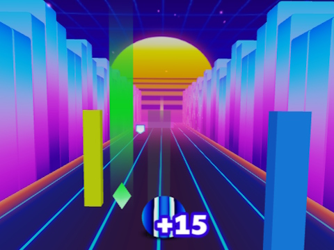 Igra Neon Dash spletu