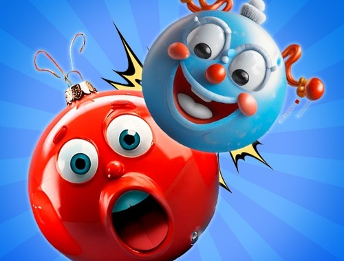 Igra Merge Balls Novoletne igrače v 3D!  spletu