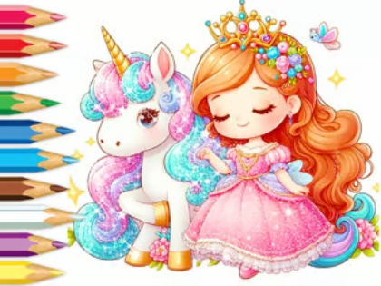 Igra Pobarvanka: Unicorn Secret Whisper  spletu