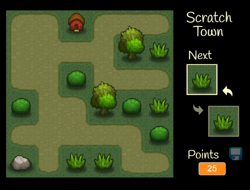 Igra Scratch Town spletu